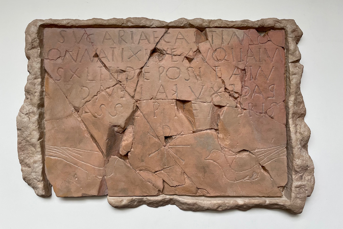 Replika-Erstellung einer frühchristlichen Inschrift