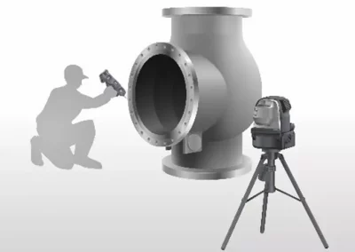 Kercon 3D-Scan optische Vermessung Rohrleitung Ventile Bauteile